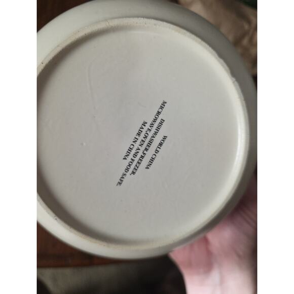 World China Fruit Nesting Bowls 2 Pc Stoneware Set Mixing Serving Vintage - Picture 4 of 6